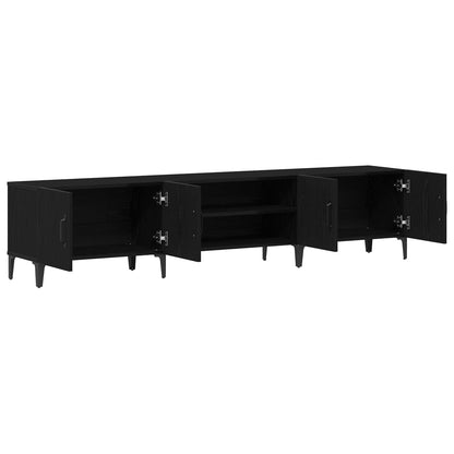 TV Cabinet 180 x 31.5 x 40 cm Black Oak Engineered Wood
