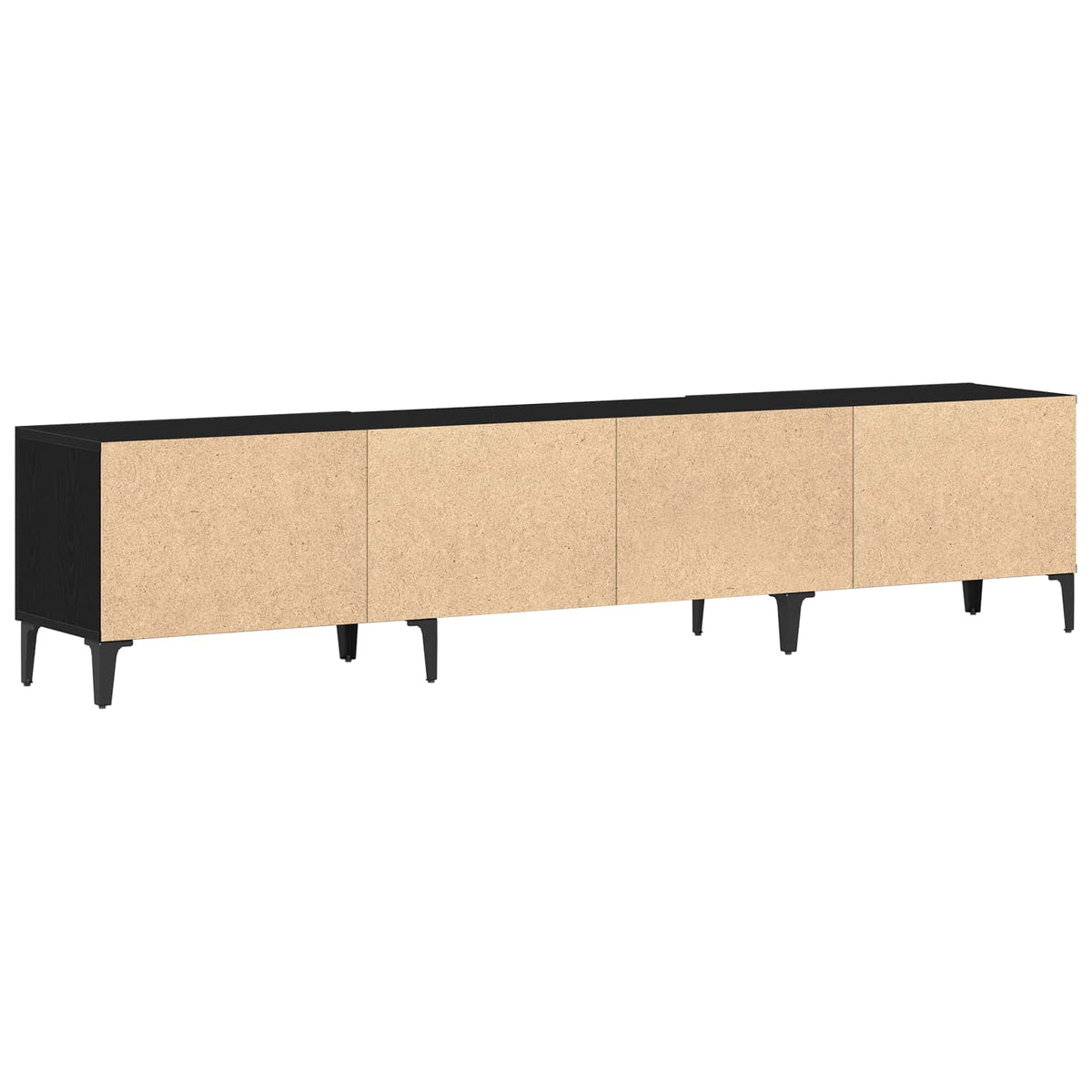 TV Cabinet 180 x 31.5 x 40 cm Black Oak Engineered Wood