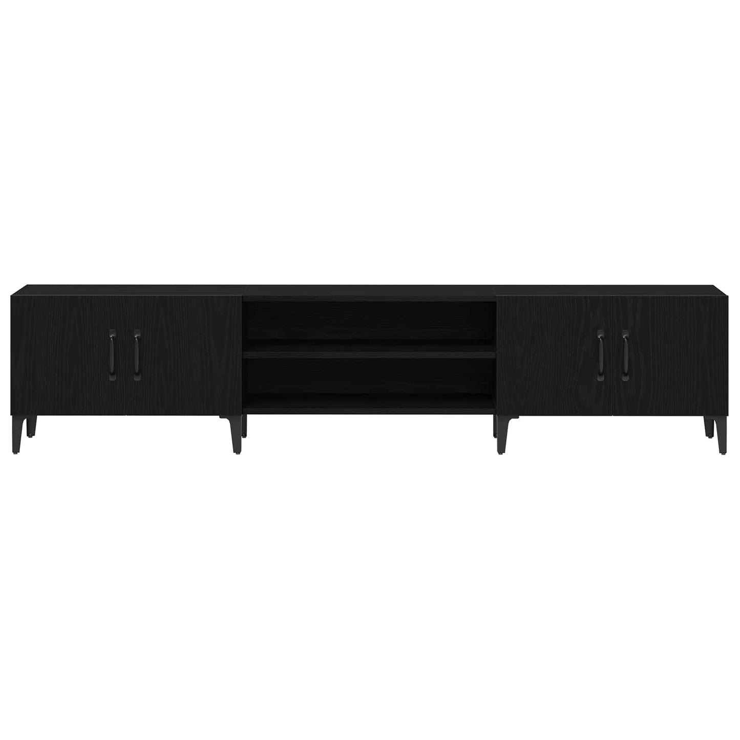 TV Cabinet 180 x 31.5 x 40 cm Black Oak Engineered Wood