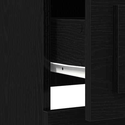 Highboard Black Oak 36 x 35.5 x 103.5 cm Engineered Wood