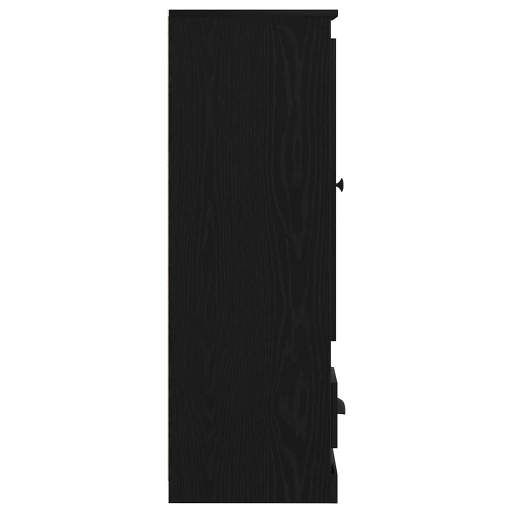 Highboard Black Oak 36 x 35.5 x 103.5 cm Engineered Wood