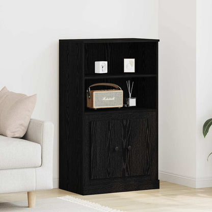 Highboard Black Oak 60 x 35.5 x 103.5 cm Engineered Wood