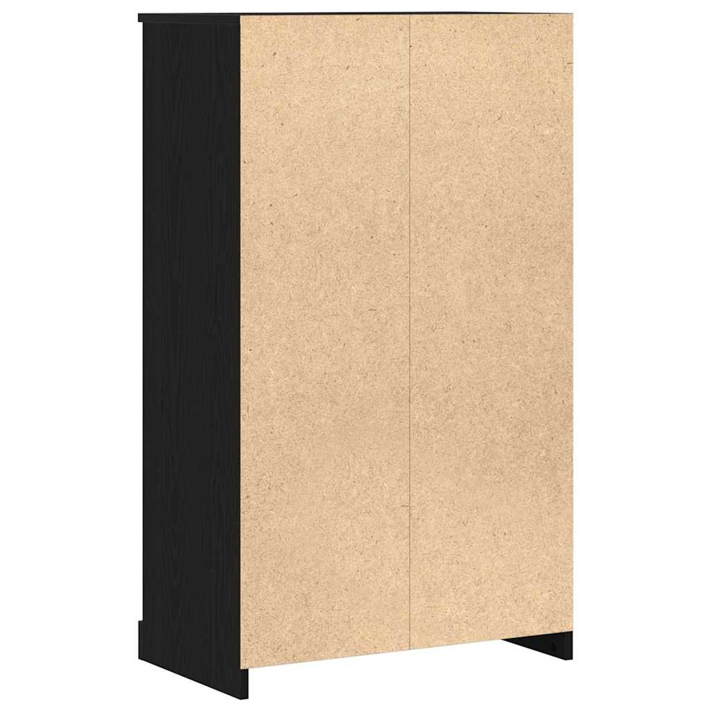 Highboard Black Oak 60 x 35.5 x 103.5 cm Engineered Wood