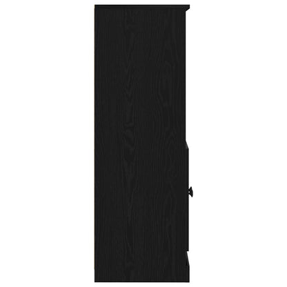 Highboard Black Oak 60 x 35.5 x 103.5 cm Engineered Wood