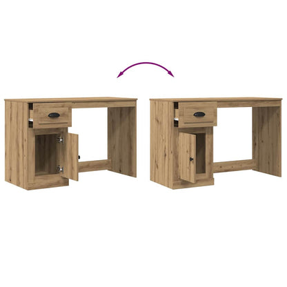 Desk with Drawer Artisan Oak 50 x 115 x 75 cm Engineered Wood