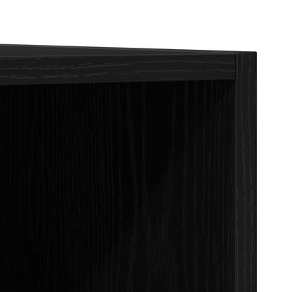 Record Cabinet 84.5 x 38 x 48 cm Engineered Wood Black oak