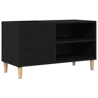 Record Cabinet 84.5 x 38 x 48 cm Engineered Wood Black oak