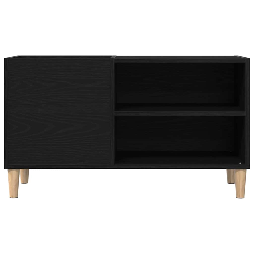 Record Cabinet Black oak 84.5 x 38 x 48 cm Engineered Wood