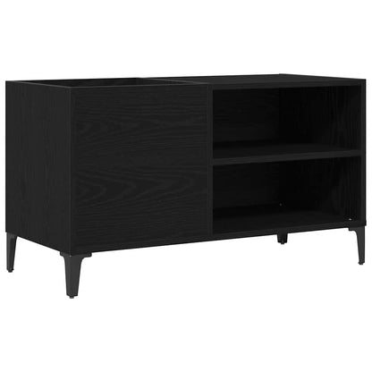 Record Cabinet Black Oak 84.5 x 38 x 48 cm Engineered Wood
