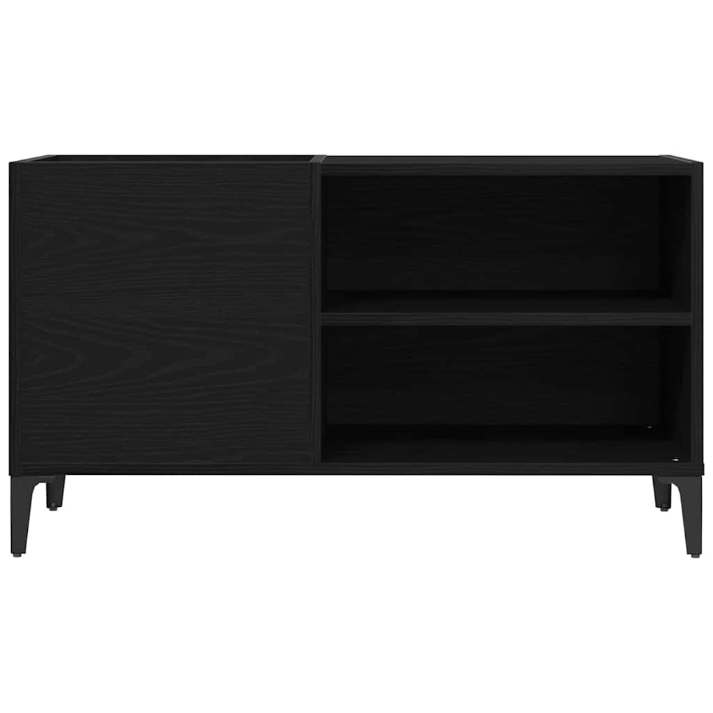 Record Cabinet Black Oak 84.5 x 38 x 48 cm Engineered Wood