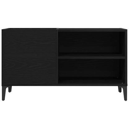 Record Cabinet Black Oak 84.5 x 38 x 48 cm Engineered Wood