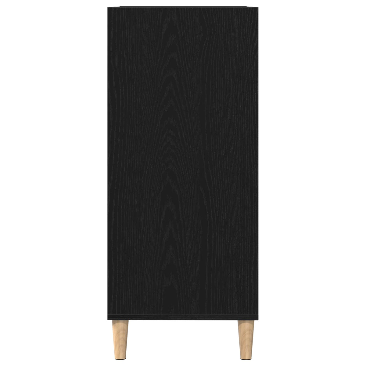 Record Cabinet Black Oak 84.5 x 38 x 89 cm Engineered Wood