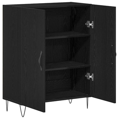 Sideboard Black Oak 69.5 x 34 x 90 cm Engineered Wood
