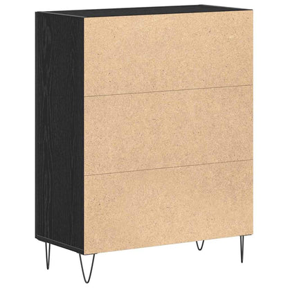 Sideboard Black Oak 69.5 x 34 x 90 cm Engineered Wood