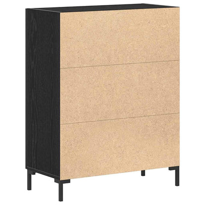 Sideboard Black Oak 69.5 x 34 x 90 cm Engineered Wood