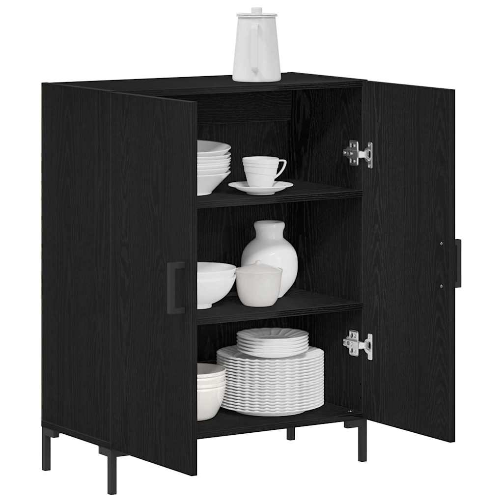 Sideboard Black Oak 69.5 x 34 x 90 cm Engineered Wood