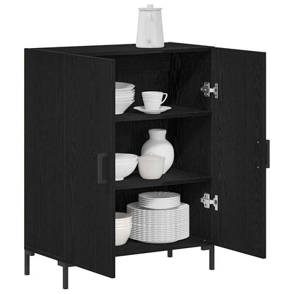 Sideboard Black Oak 69.5 x 34 x 90 cm Engineered Wood