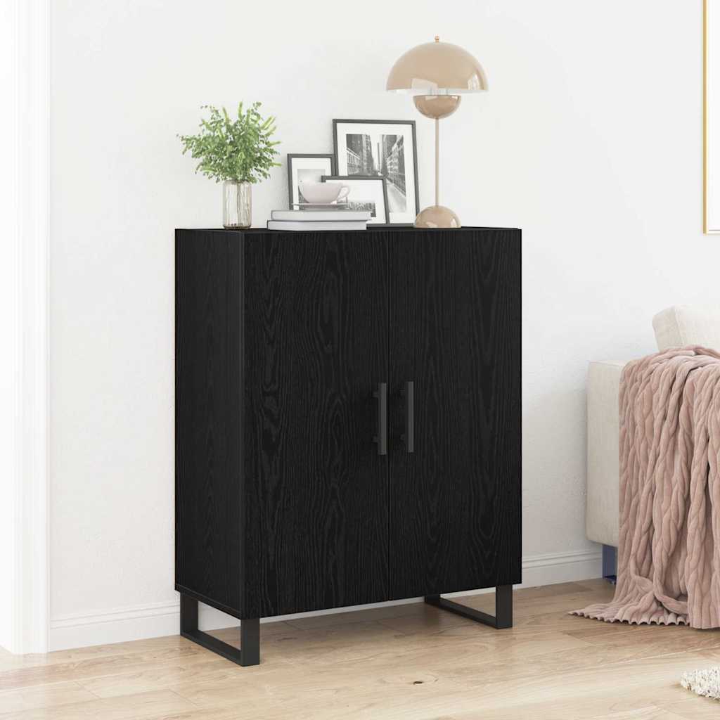 Sideboard Black Oak 69.5 x 34 x 90 cm Engineered Wood