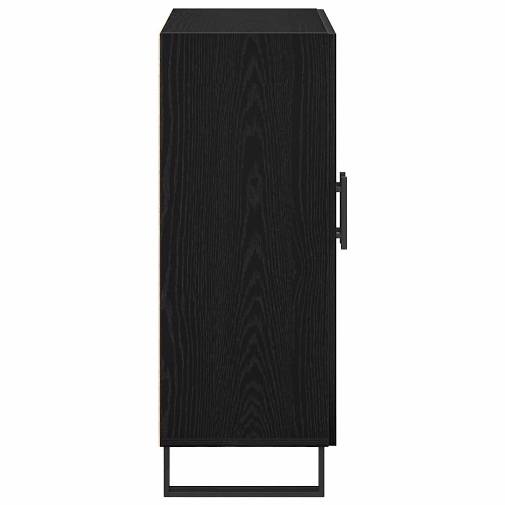 Sideboard Black Oak 69.5 x 34 x 90 cm Engineered Wood