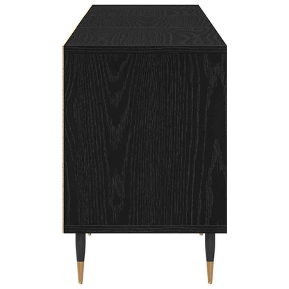 TV Cabinet Black Oak 150 x 30 x 44.5 cm Engineered Wood