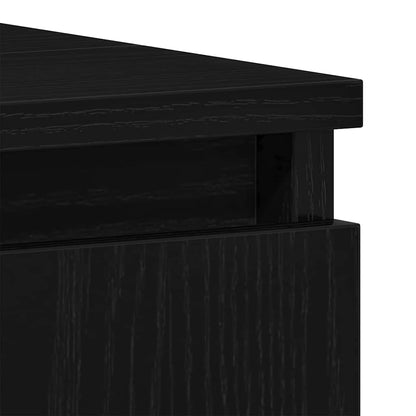 Bathroom Sink Cabinet Black Oak 80 x 33 x 60 cm Engineered Wood