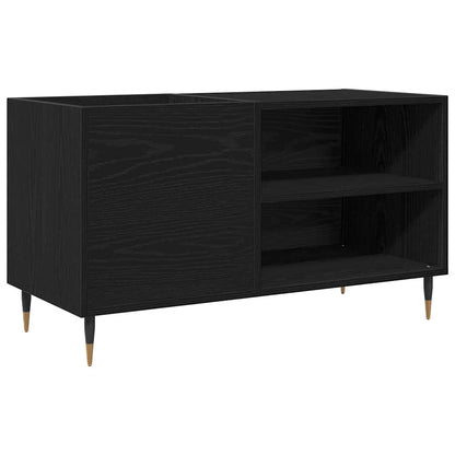 Record Cabinet Black Oak 85 x 38 x 48 cm Engineered Wood