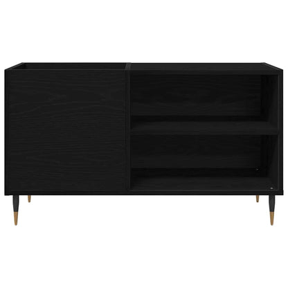 Record Cabinet Black Oak 85 x 38 x 48 cm Engineered Wood