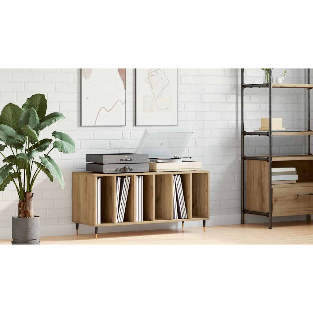 Record Cabinet Artisan oak 100 x 38 x 48 cm Engineered Wood