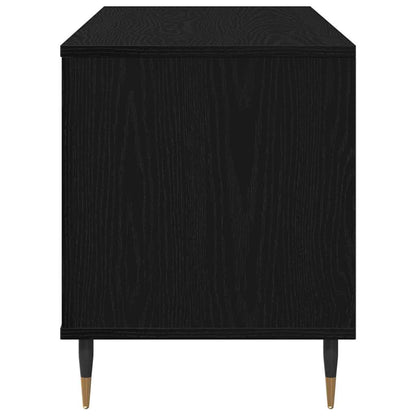 Record Cabinet Black Oak 100 x 38 x 48 cm Engineered Wood