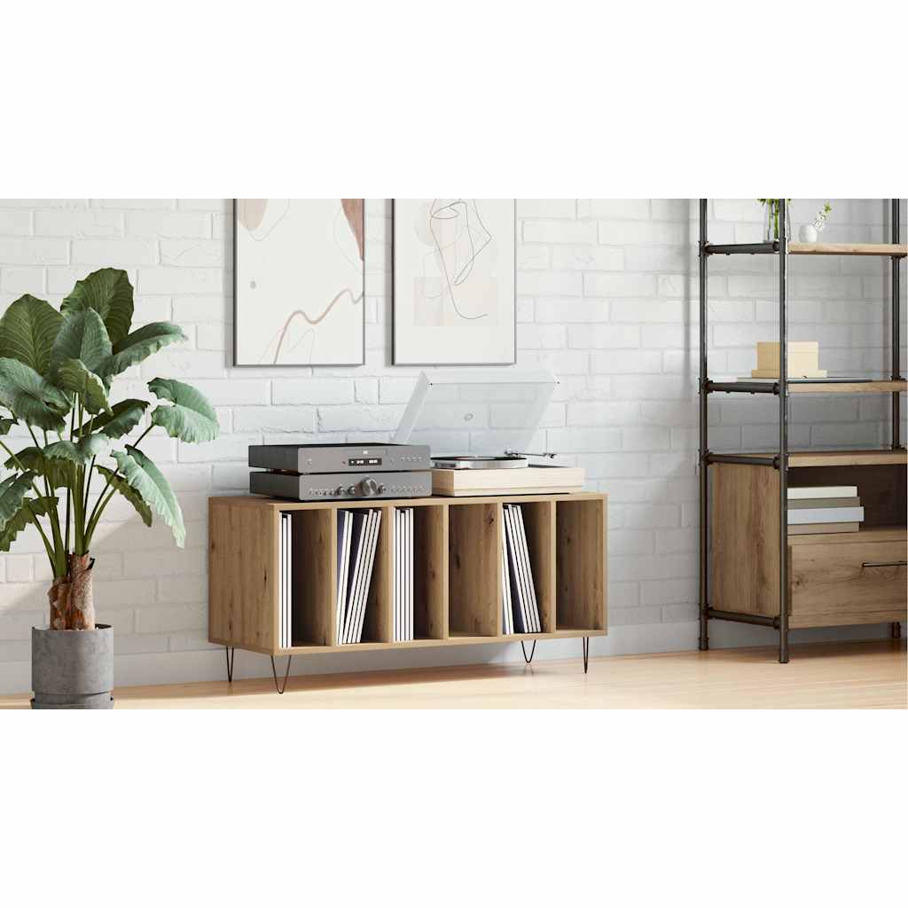 Record Cabinet Artisan oak 100 x 38 x 48 cm Engineered Wood