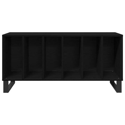Record Cabinet Black Oak 100 x 38 x 48 cm Engineered Wood