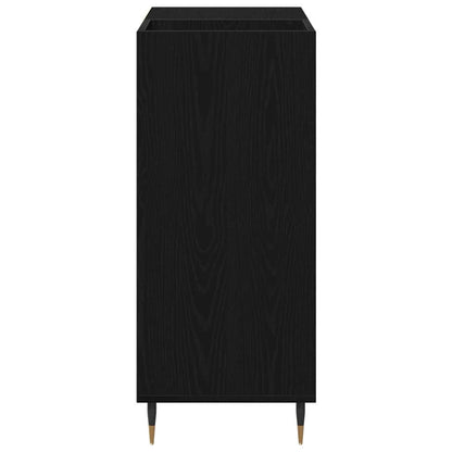 Record Cabinet Black Oak 85 x 38 x 89 cm Engineered Wood