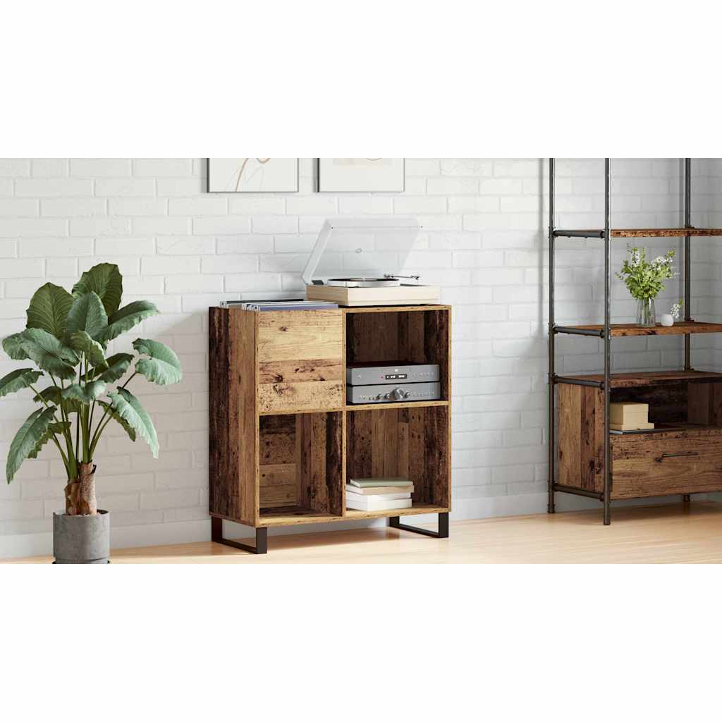 Record Cabinet Old wood 84.5 x 38 x 89 cm Engineered Wood