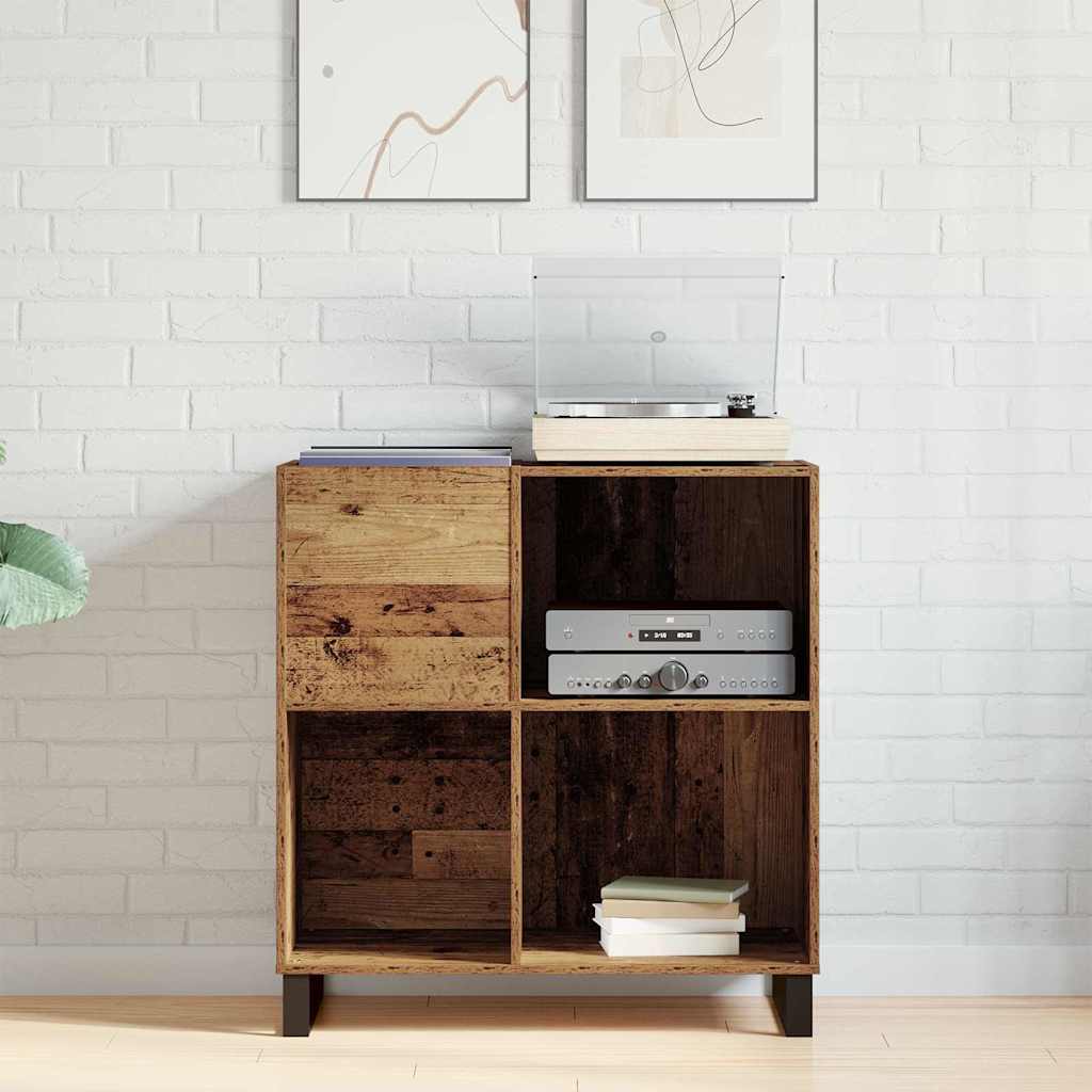 Record Cabinet Old wood 84.5 x 38 x 89 cm Engineered Wood