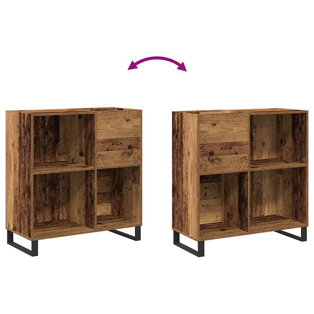 Record Cabinet Old wood 84.5 x 38 x 89 cm Engineered Wood
