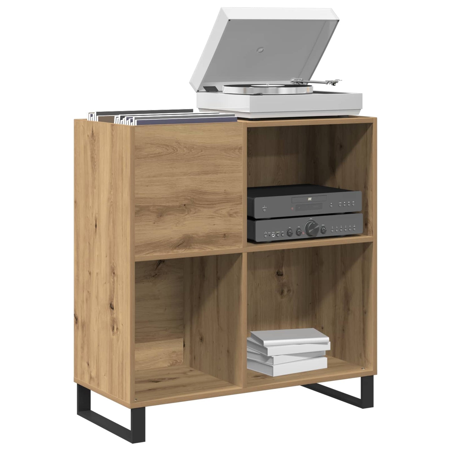 Record Cabinet Artisan oak 84.5 x 38 x 89 cm Engineered Wood