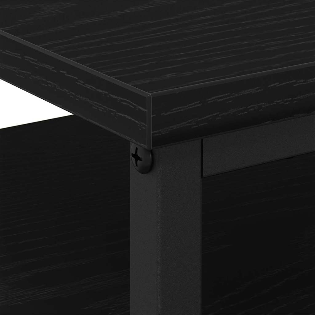 Bedside Cabinet 2 pcs Black Oak 34 x 35.5 x 50 cm
