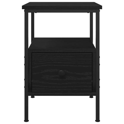 Bedside Cabinet 2 pcs Black Oak 34 x 36 x 50 cm Engineered Wood