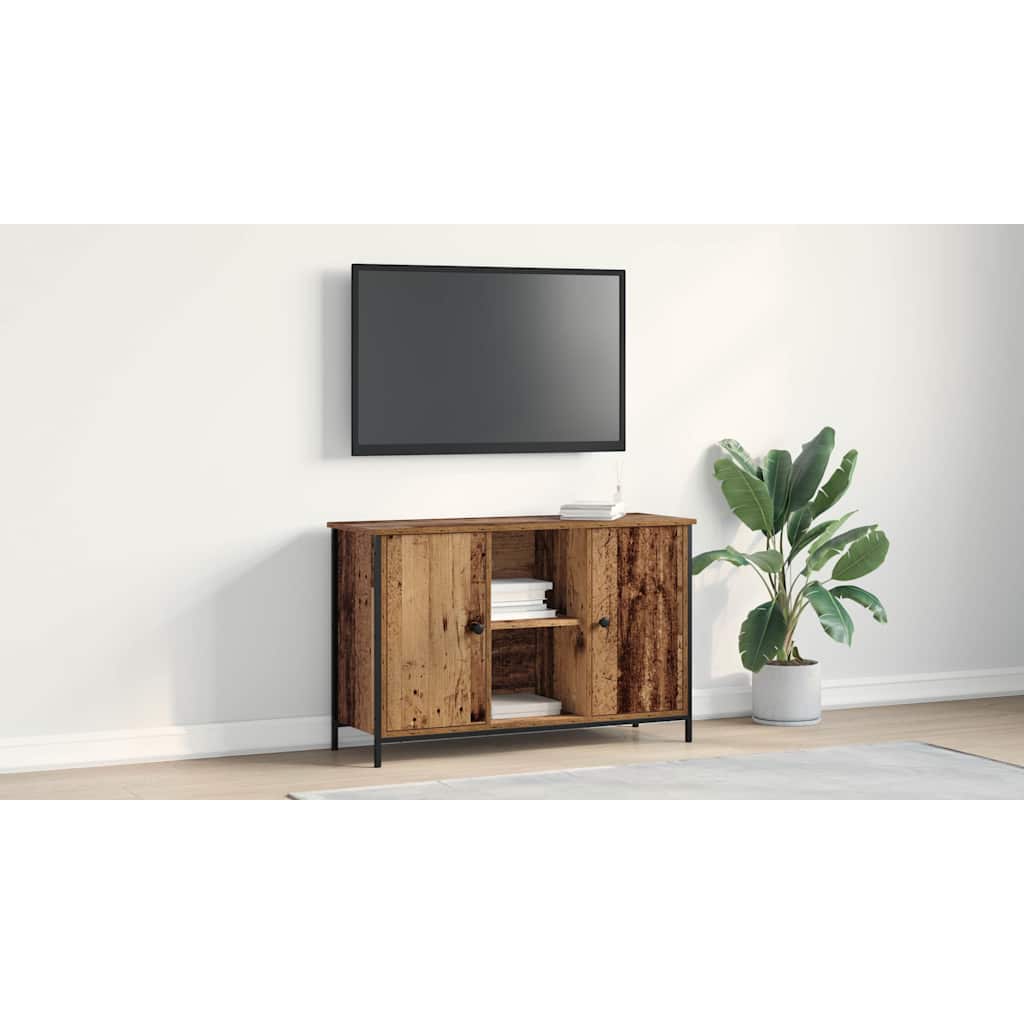 TV Cabinet Set Old Wood 101 x 35 x 65 cm Engineered Wood