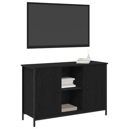 TV Cabinet Set 101 x 35 x 65 cm Black Oak Engineered Wood