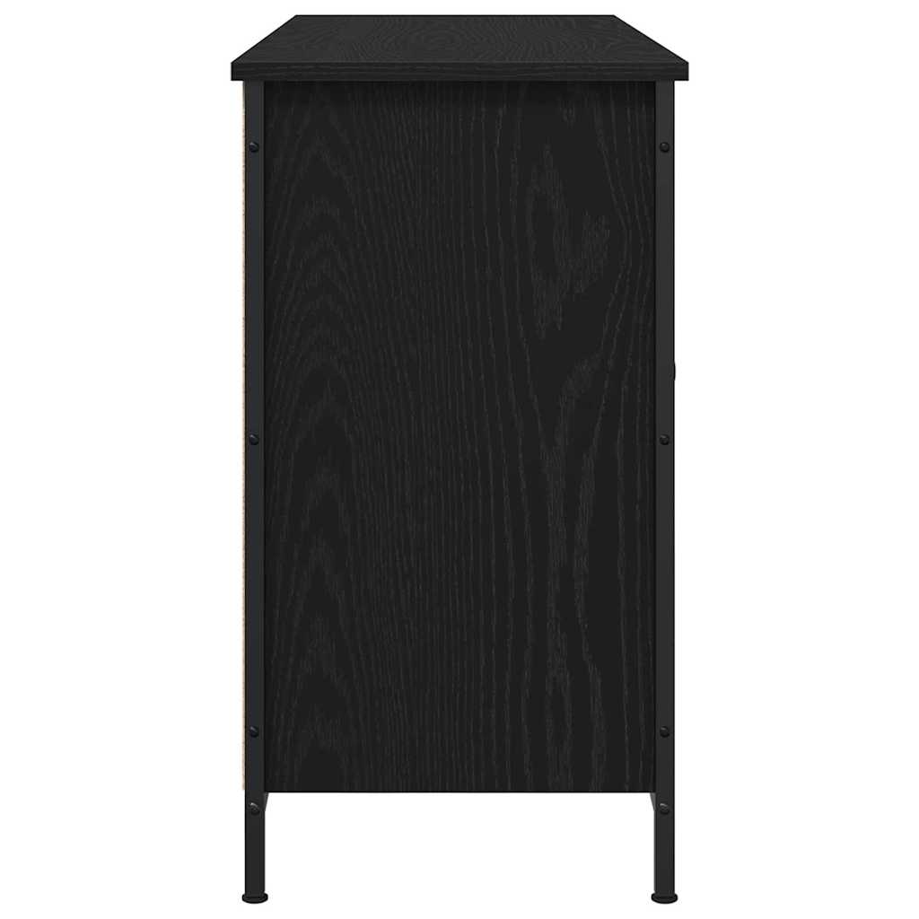 TV Cabinet Set Black Oak 101 x 35 x 65 cm Engineered Wood