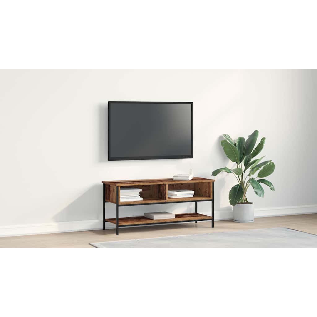 TV Cabinet Set Old Wood 100 x 35 x 45 cm Engineered Wood