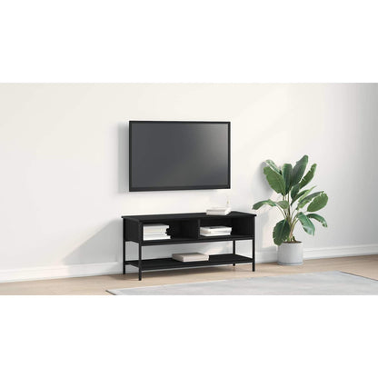 TV Cabinet Set Black Oak 100 x 35 x 45 cm Engineered Wood