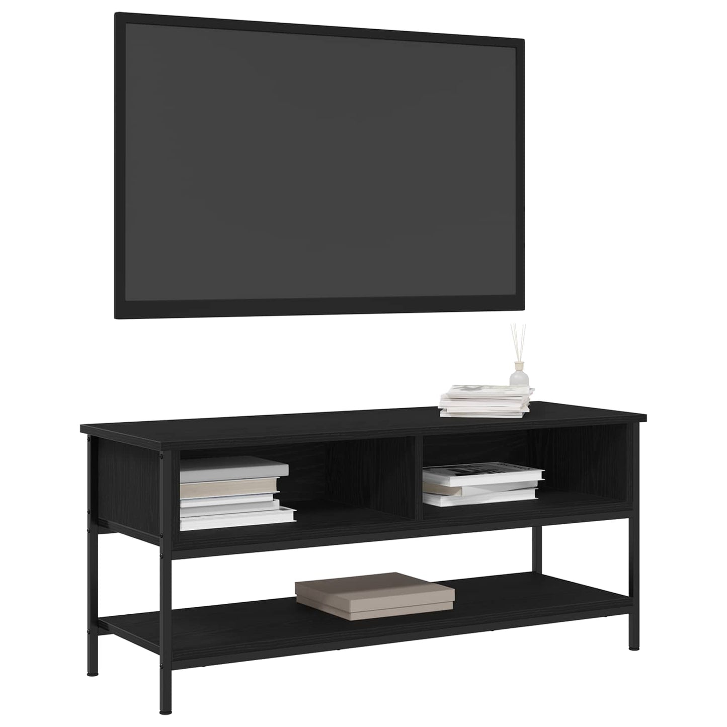 TV Cabinet Set Black Oak 100 x 35 x 45 cm Engineered Wood