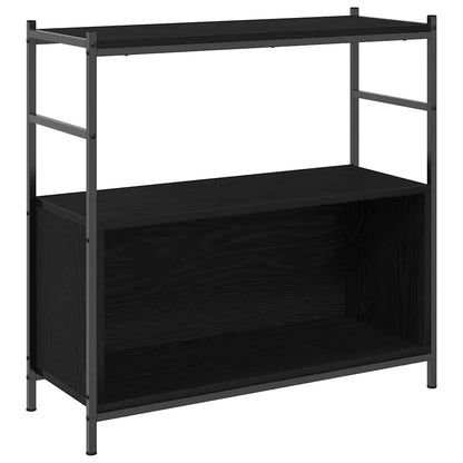 Bookshelf 80 x 30 x 78.5 cm Engineered Wood Black Oak