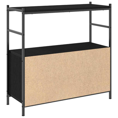 Bookshelf 80 x 30 x 78.5 cm Engineered Wood Black Oak