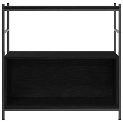 Bookshelf 80 x 30 x 78.5 cm Engineered Wood Black Oak