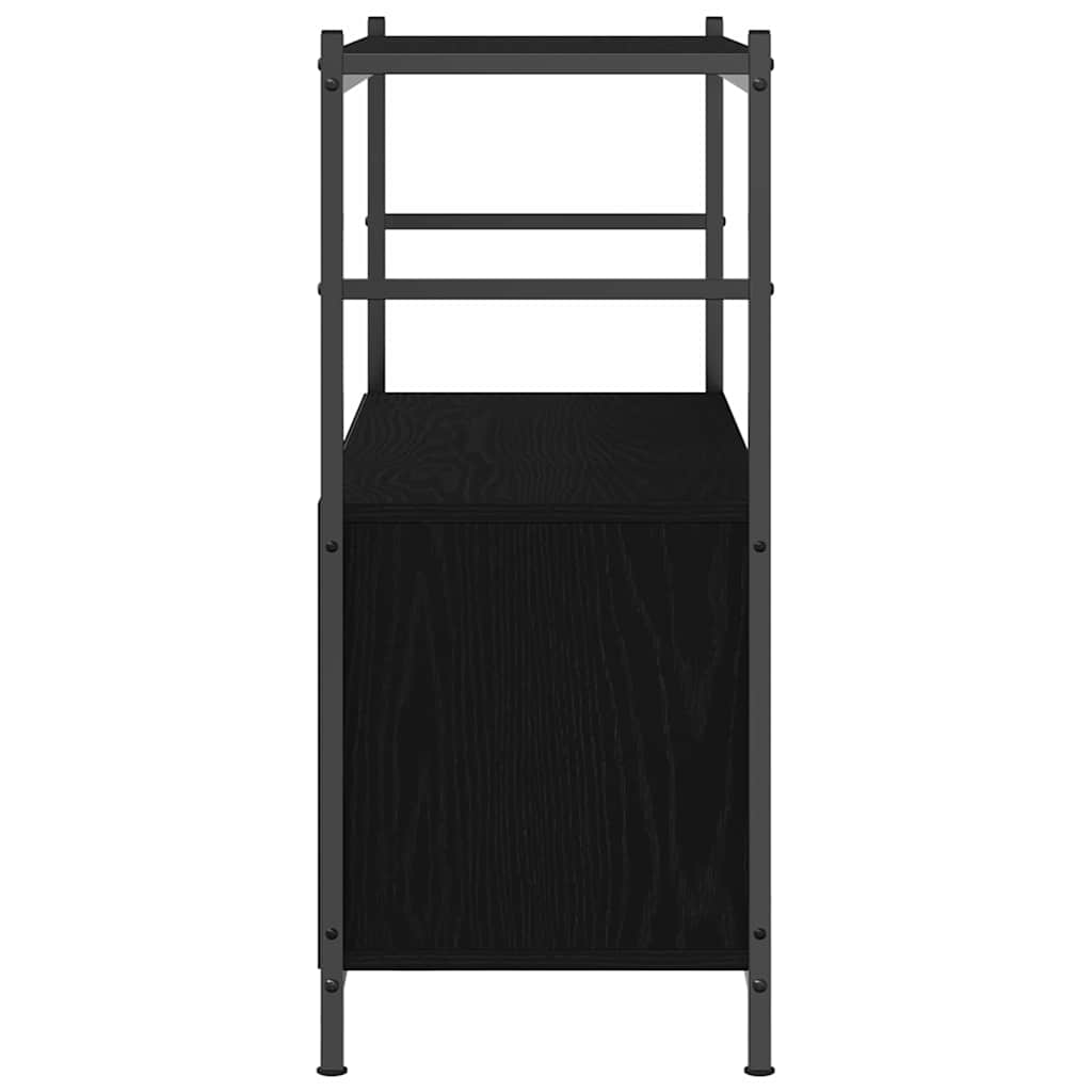 Bookshelf 80 x 30 x 78.5 cm Engineered Wood Black Oak