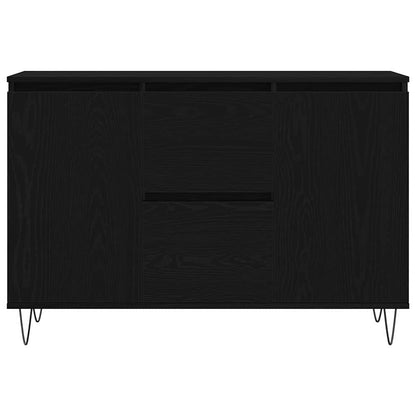 Sideboard Black Oak 101.5 x 35 x 70 cm Engineered Wood