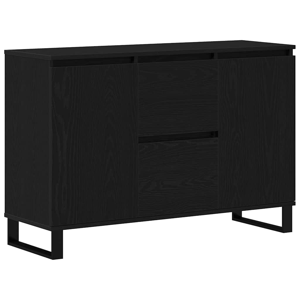 Sideboard Black Oak 101.5 x 35 x 70 cm Engineered Wood